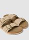 Beige double-strap sandals with buckles_1