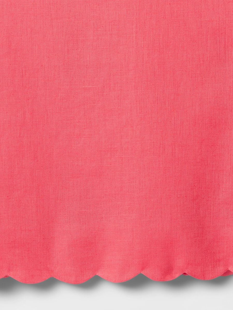 Girls' Orange Linen Blend Top_4