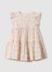 Multicolour pure cotton dress for girls, regular fit with flowers_0