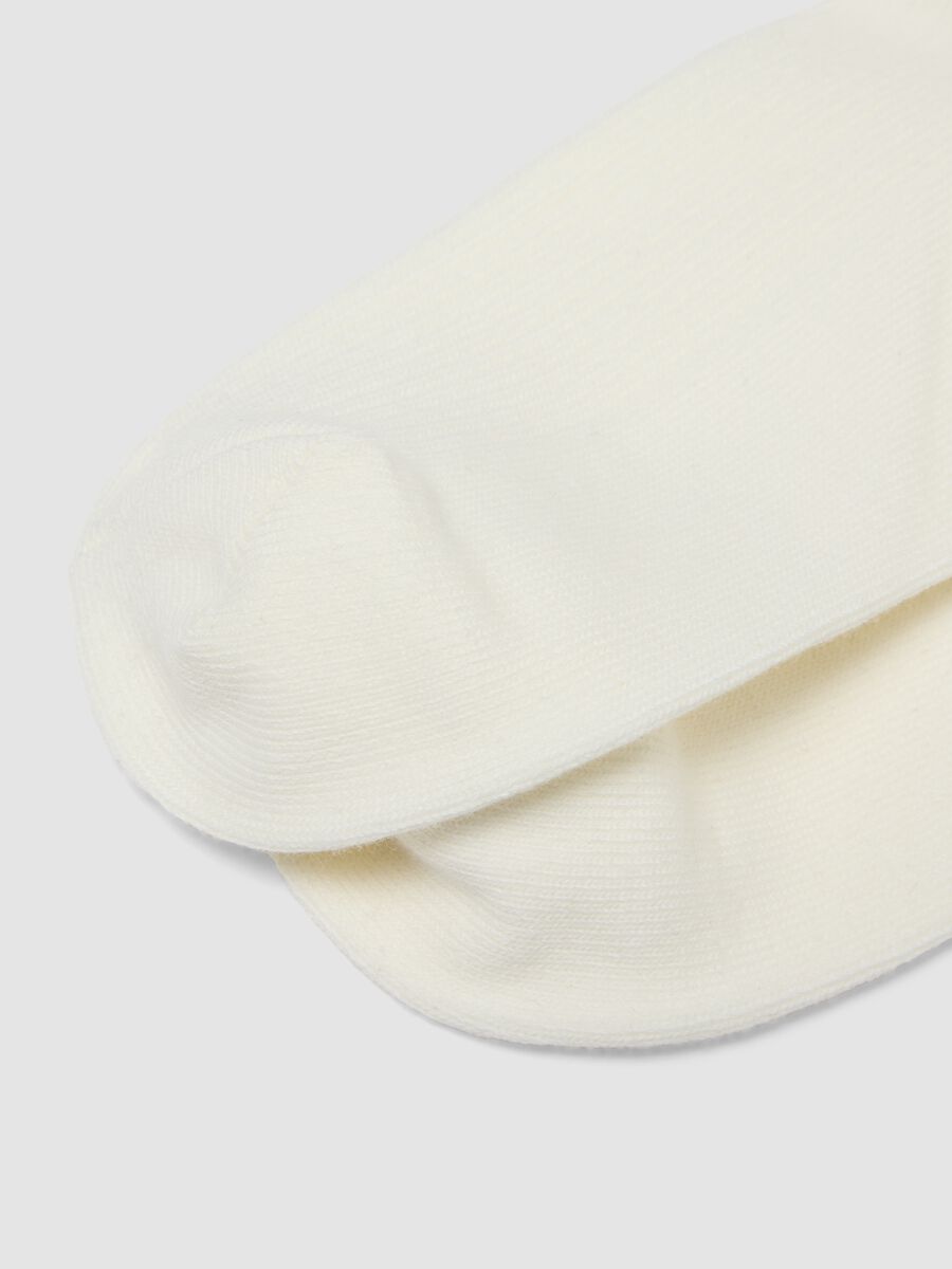 White stretch cotton socks_2