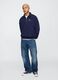 Felpa blu con zip a mezza lunghezza Gap_1