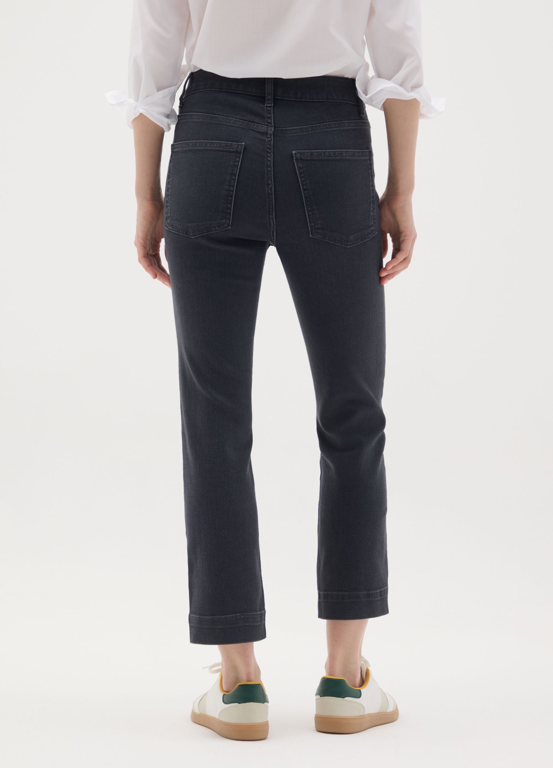 Jeans in denim nero slim fit
