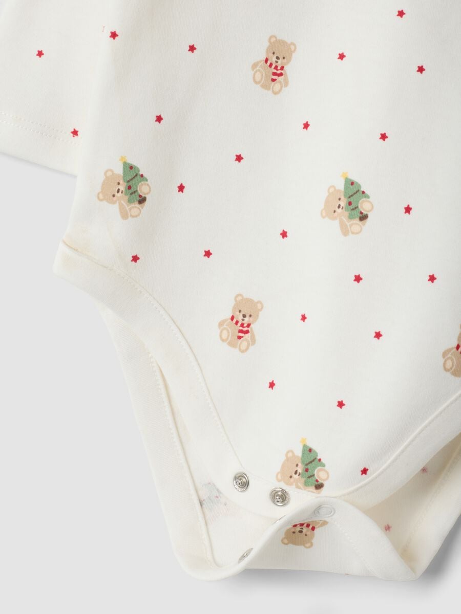 Bipack body girocollo in puro cotone organico bianco avorio_2