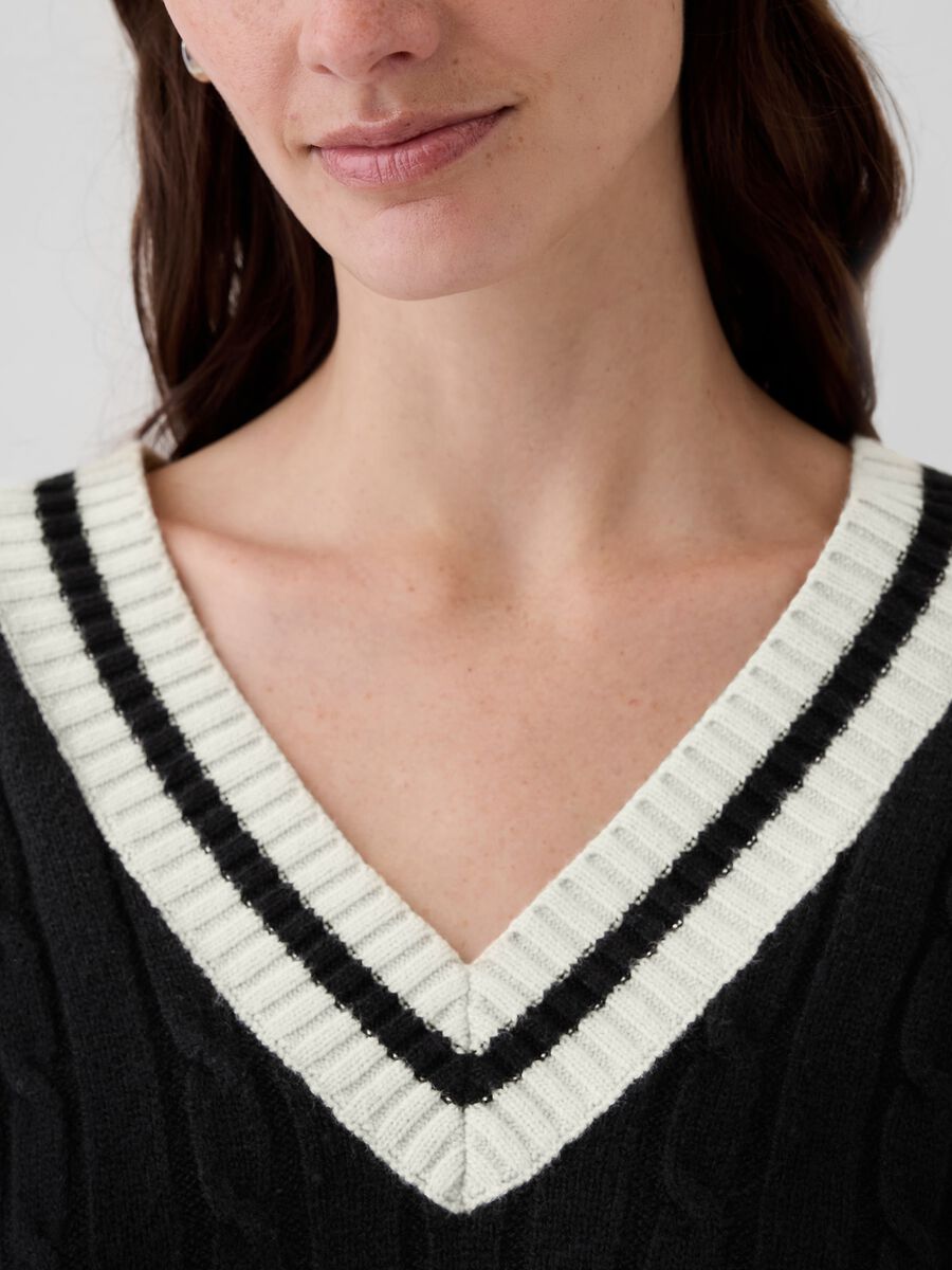 Pullover oversize con profili rigati_3