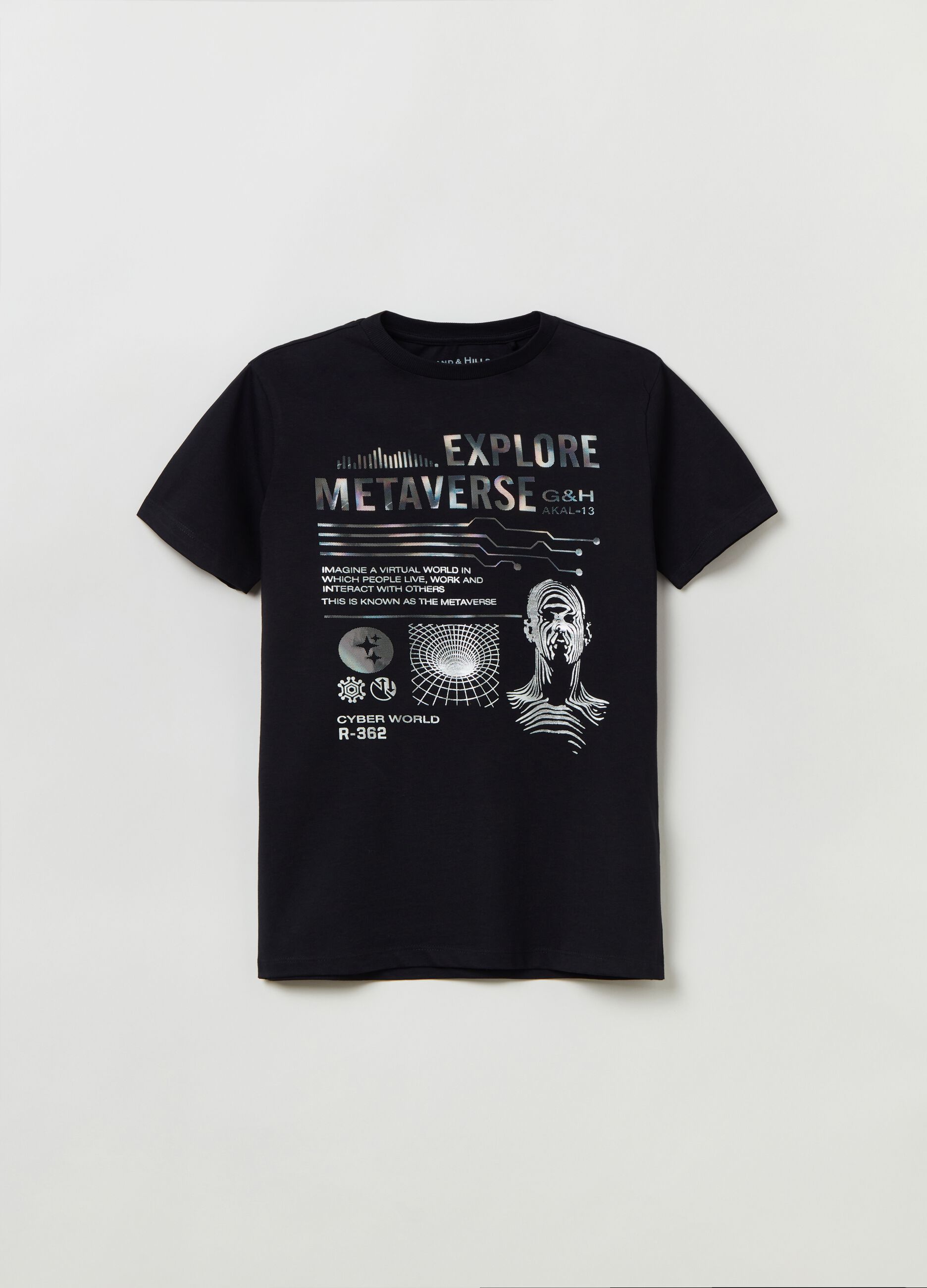 T-shirt in cotone con stampa