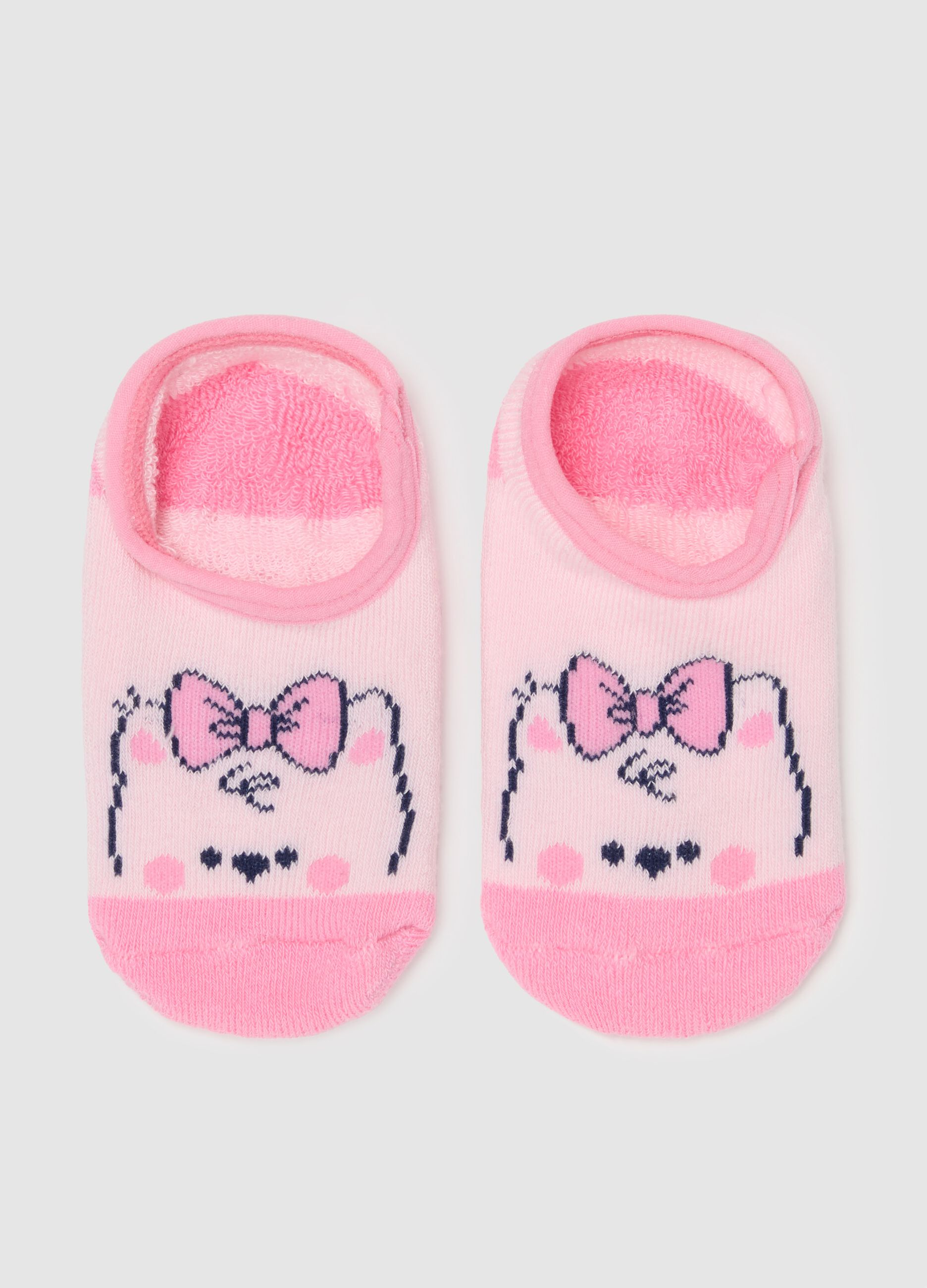 Slipper socks with puppy design