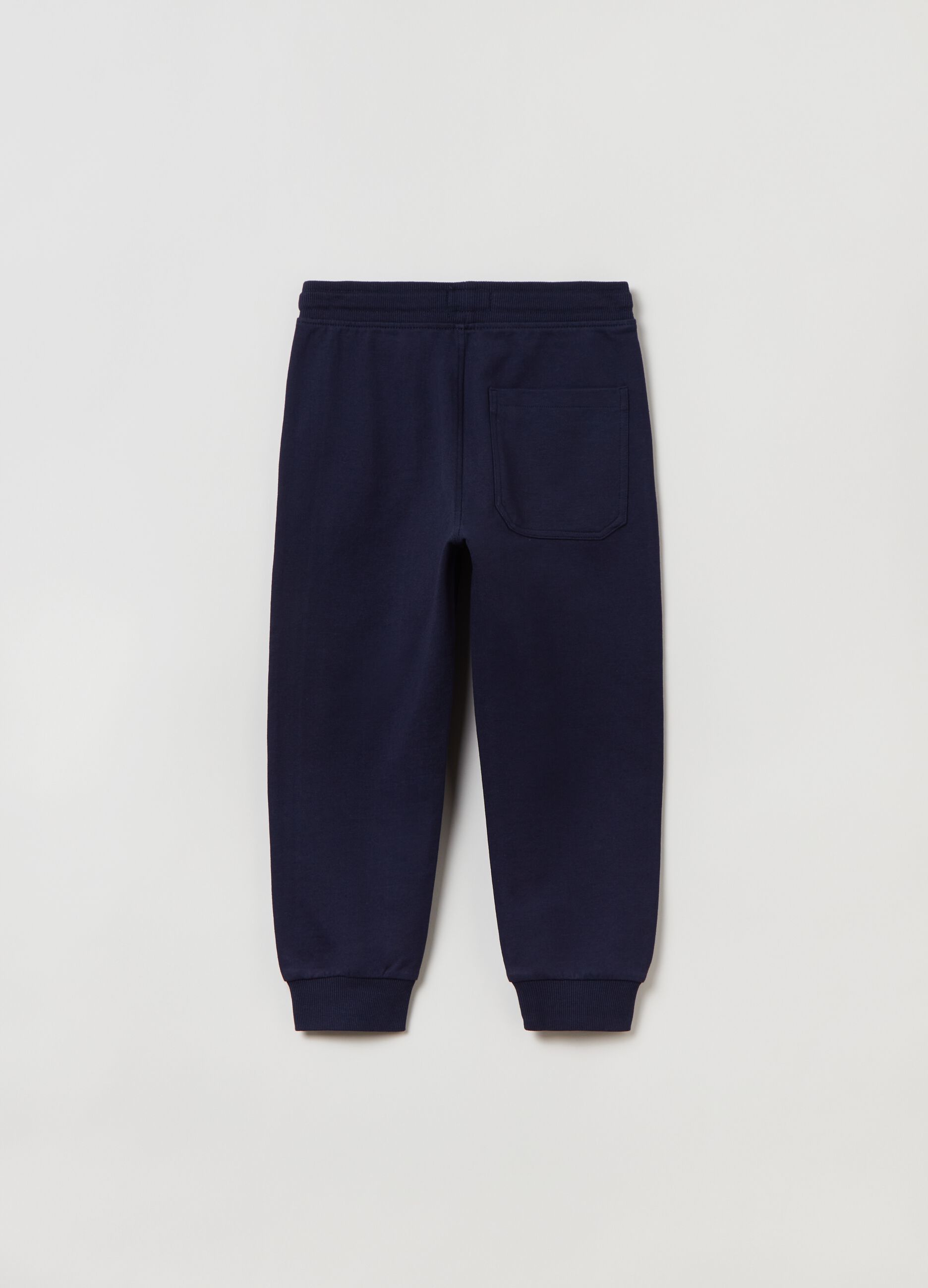 Joggers in felpa con coulisse e stampa _1