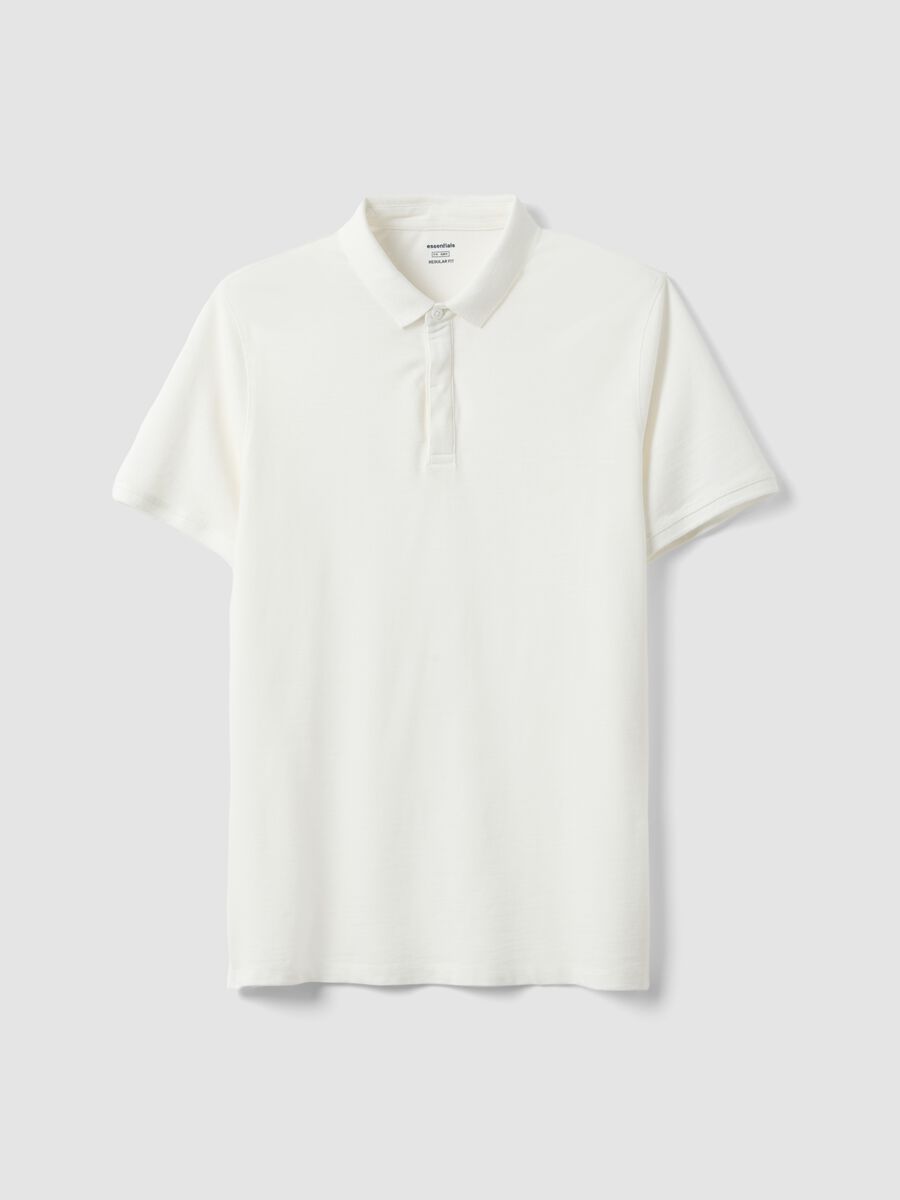 White pure cotton polo regular fit_4