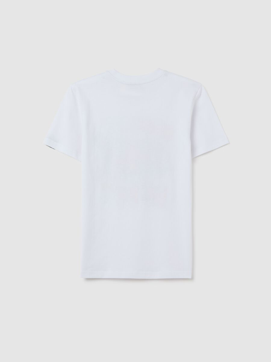T-shirt da ragazzo in puro cotone bianca regular fit con grafica Miami Heat_4