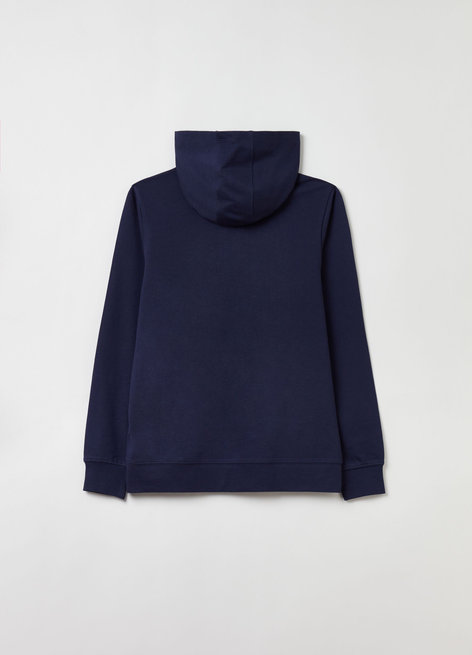 Full-zip in French Terry con cappuccio