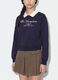 Blue cotton-blend sweatshirt with crew neck and contrast collar_2