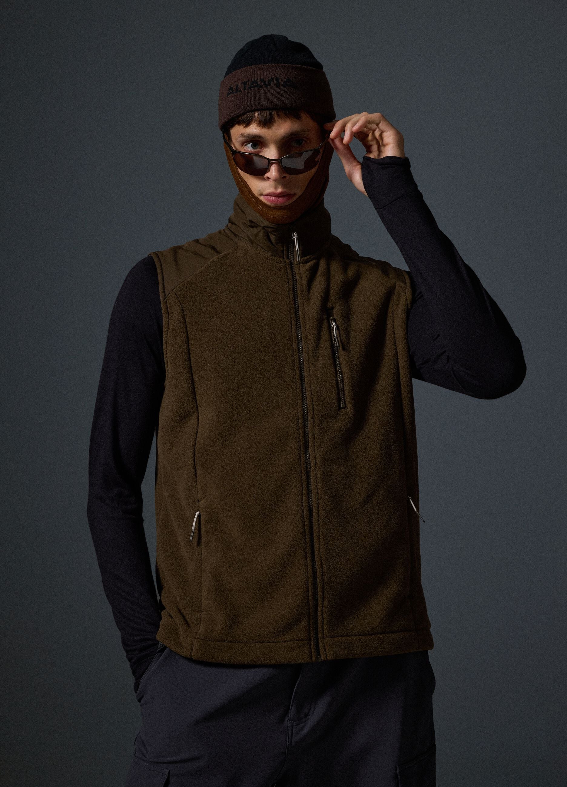 ALTAVIA Full-Zip Fleece Gilet WITH DEBORAH COMPAGNONI