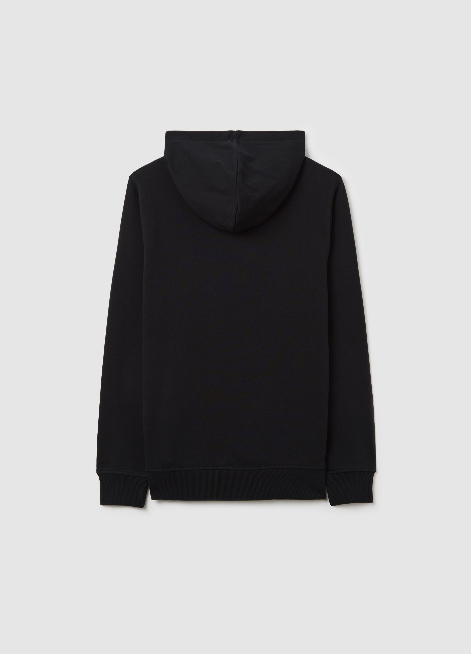 French terry sweatshirt with "Skate it OFF" and hood