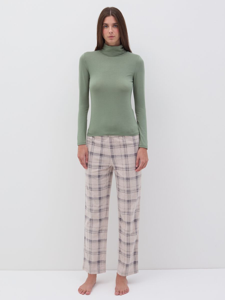 Undershirt with long sleeves in stretch modal_1