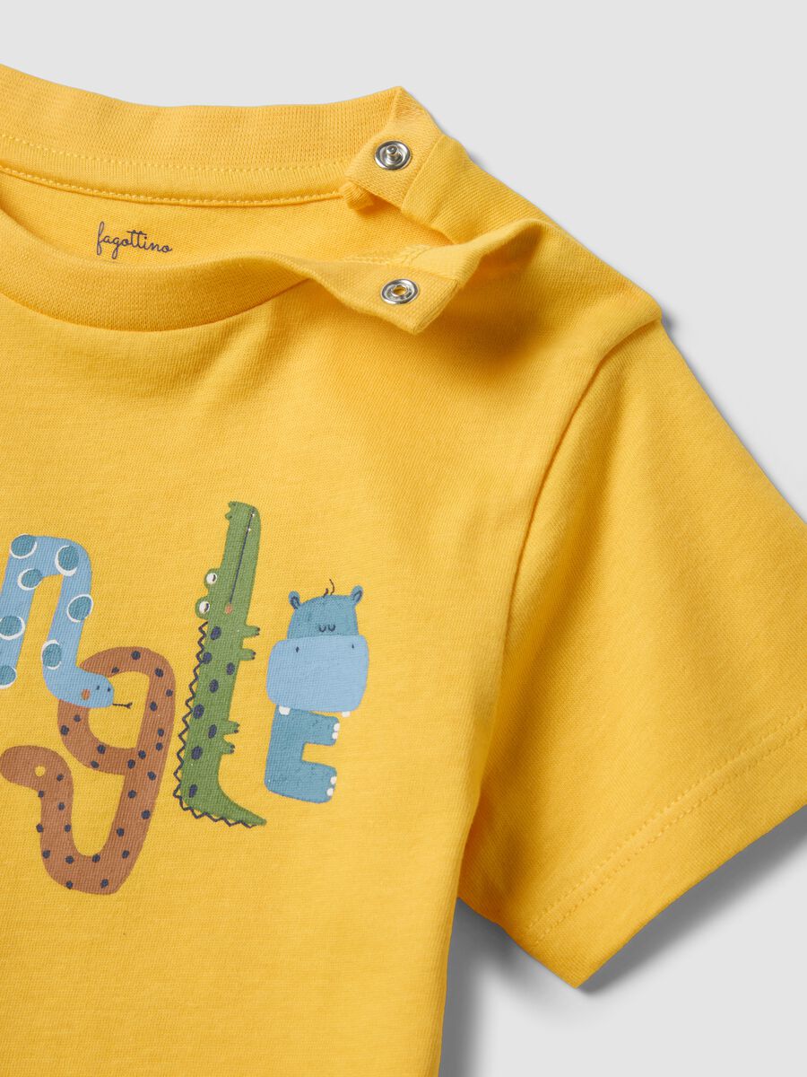 Pigiama in puro cotone multicolor da neonato regular fit con stampa_2