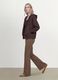 Brown flare-fit leggings in stretch viscose jersey_2