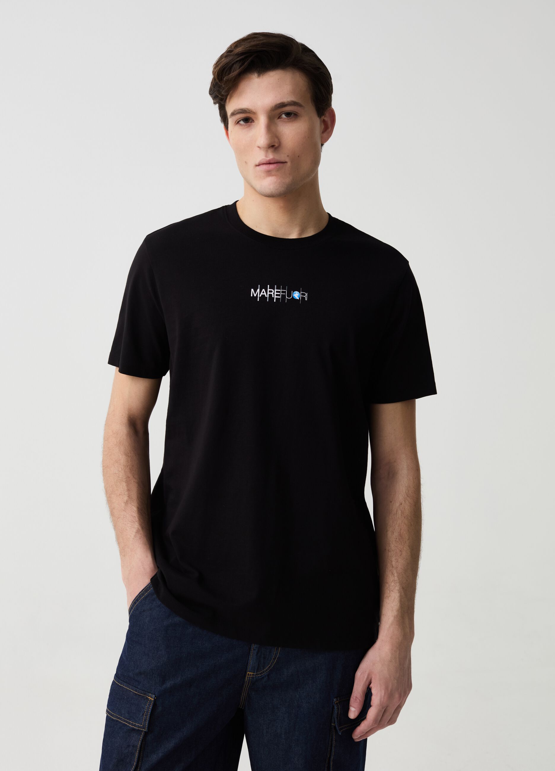 Ovs T-shirt con maxi stampa MARE FUORI