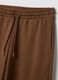 Brown cotton blend joggers regular fit_5