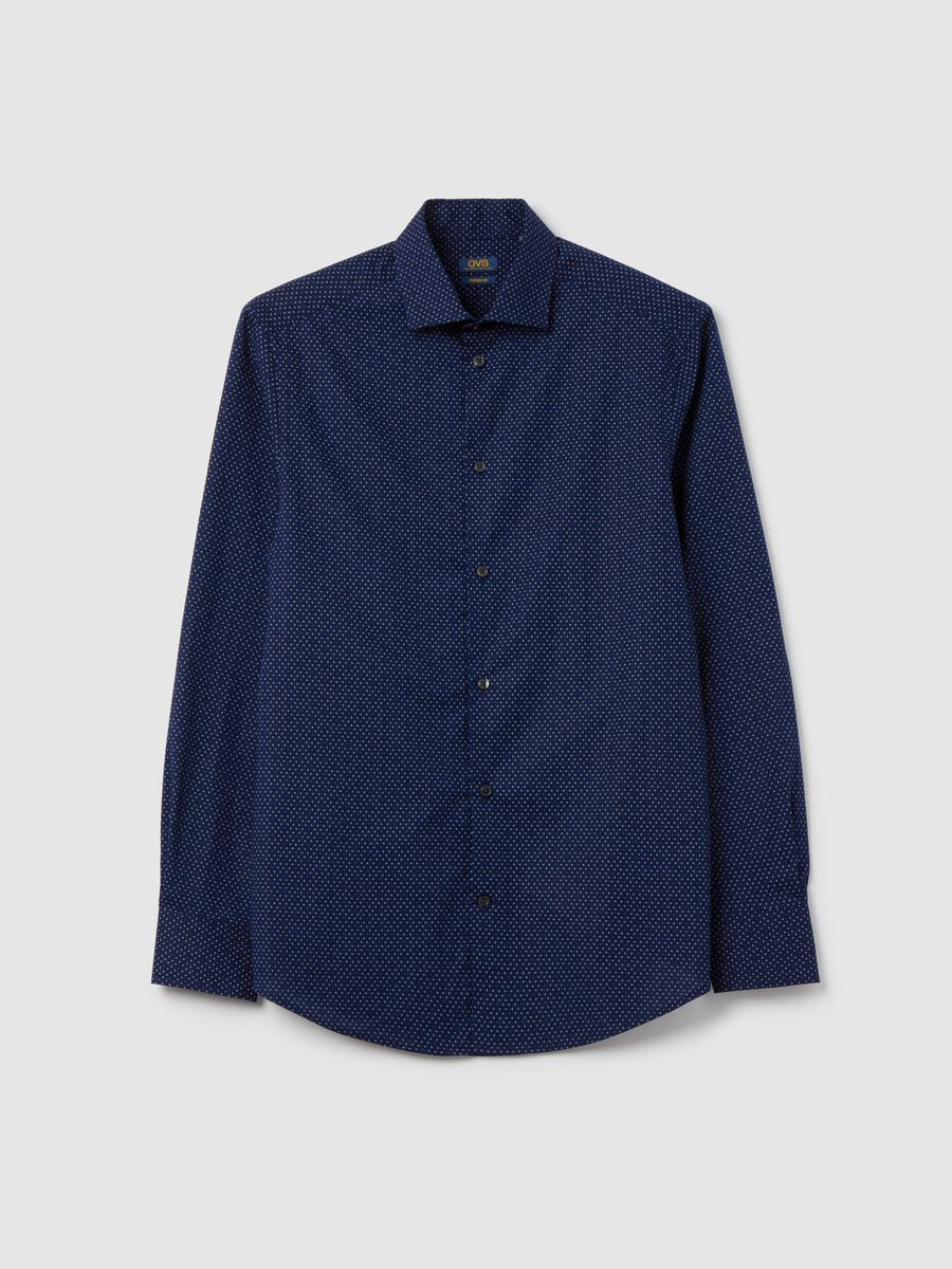 Regular-fit shirt in stretch cotton_4