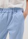 Light blue regular-fit stretch cotton trousers_3