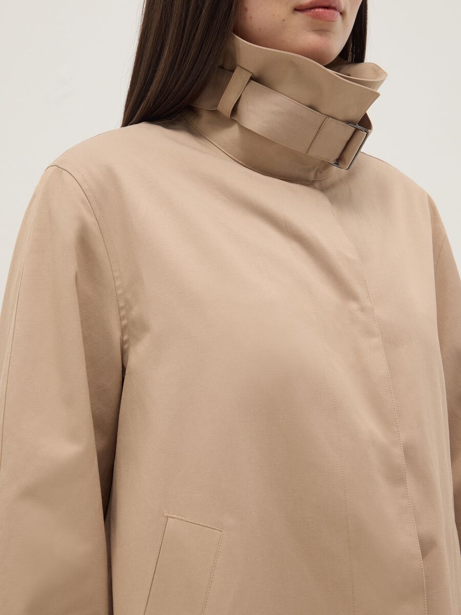 Giacca in misto cotone beige oversize fit_3