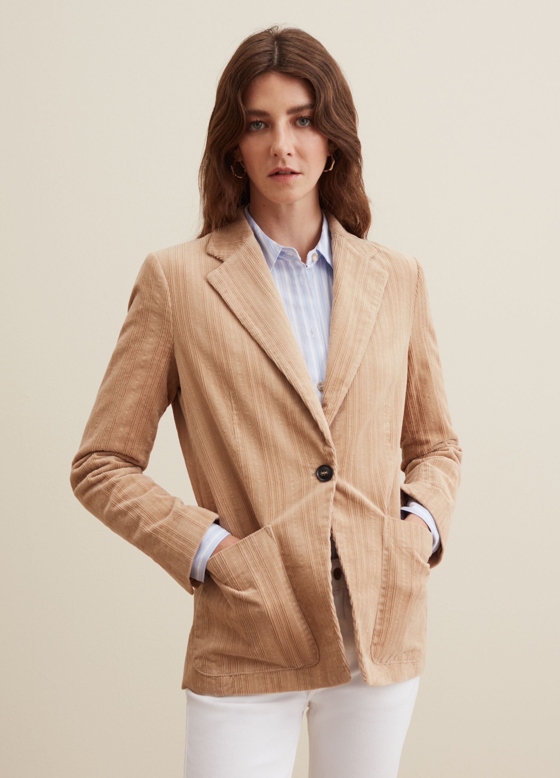 Blazer monopetto in corduroy_1