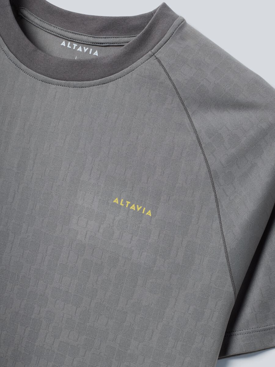 T-shirt sportiva grigia in tessuto tecnico ALTAVIA COURT_5