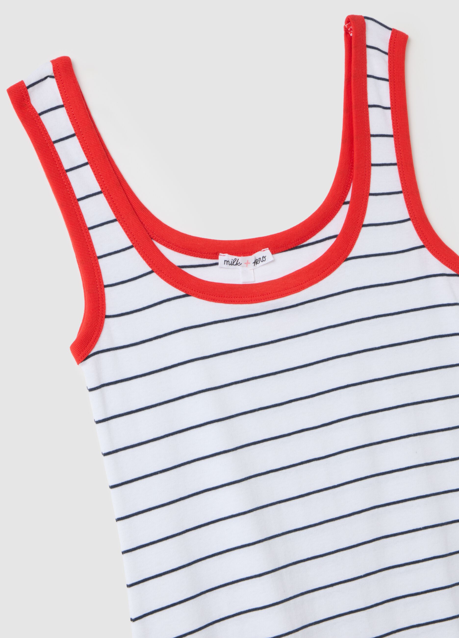 Abito corto da donna in puro cotone multicolor regular fit