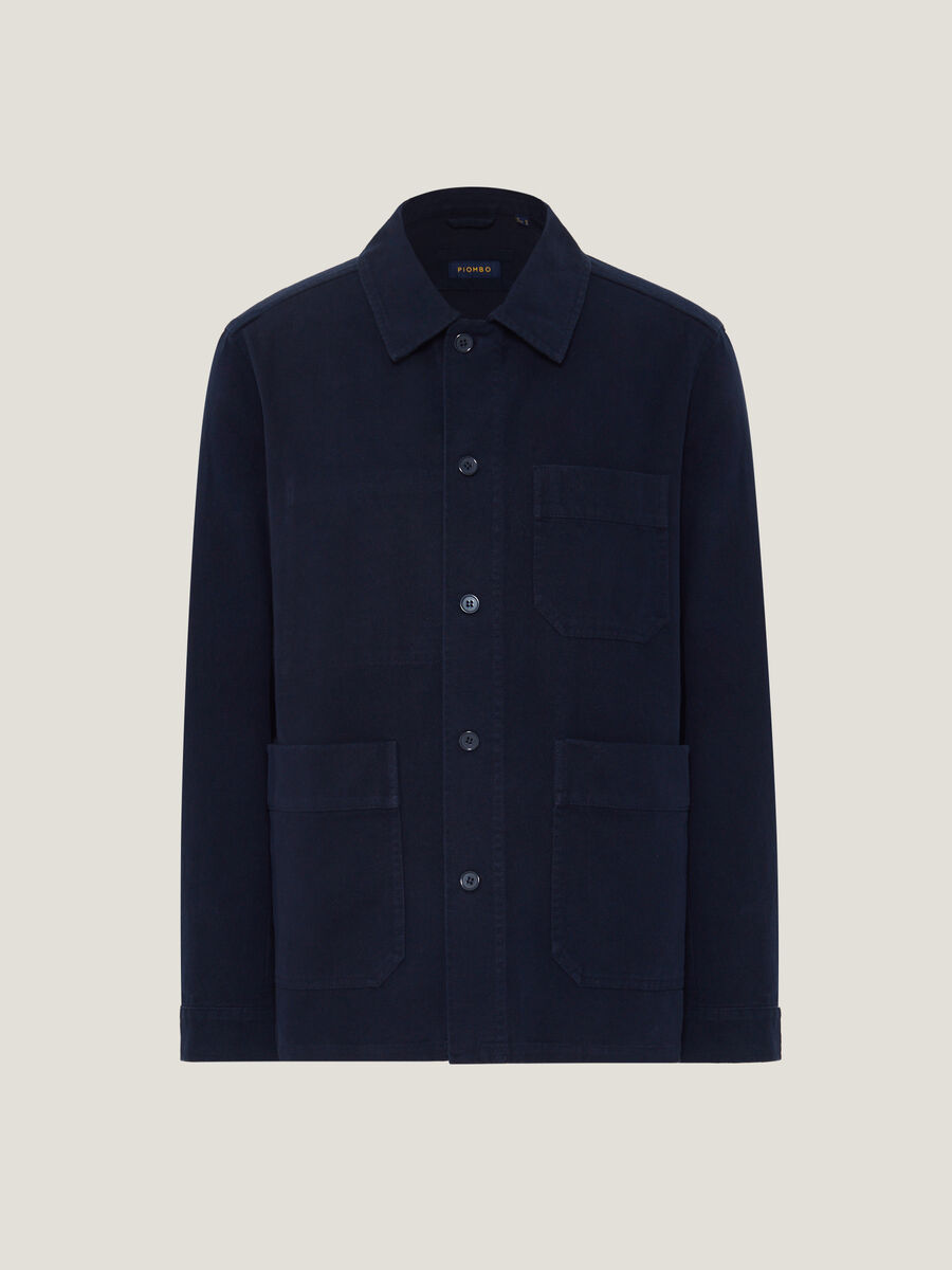 Shacket in cotone con tasche_3