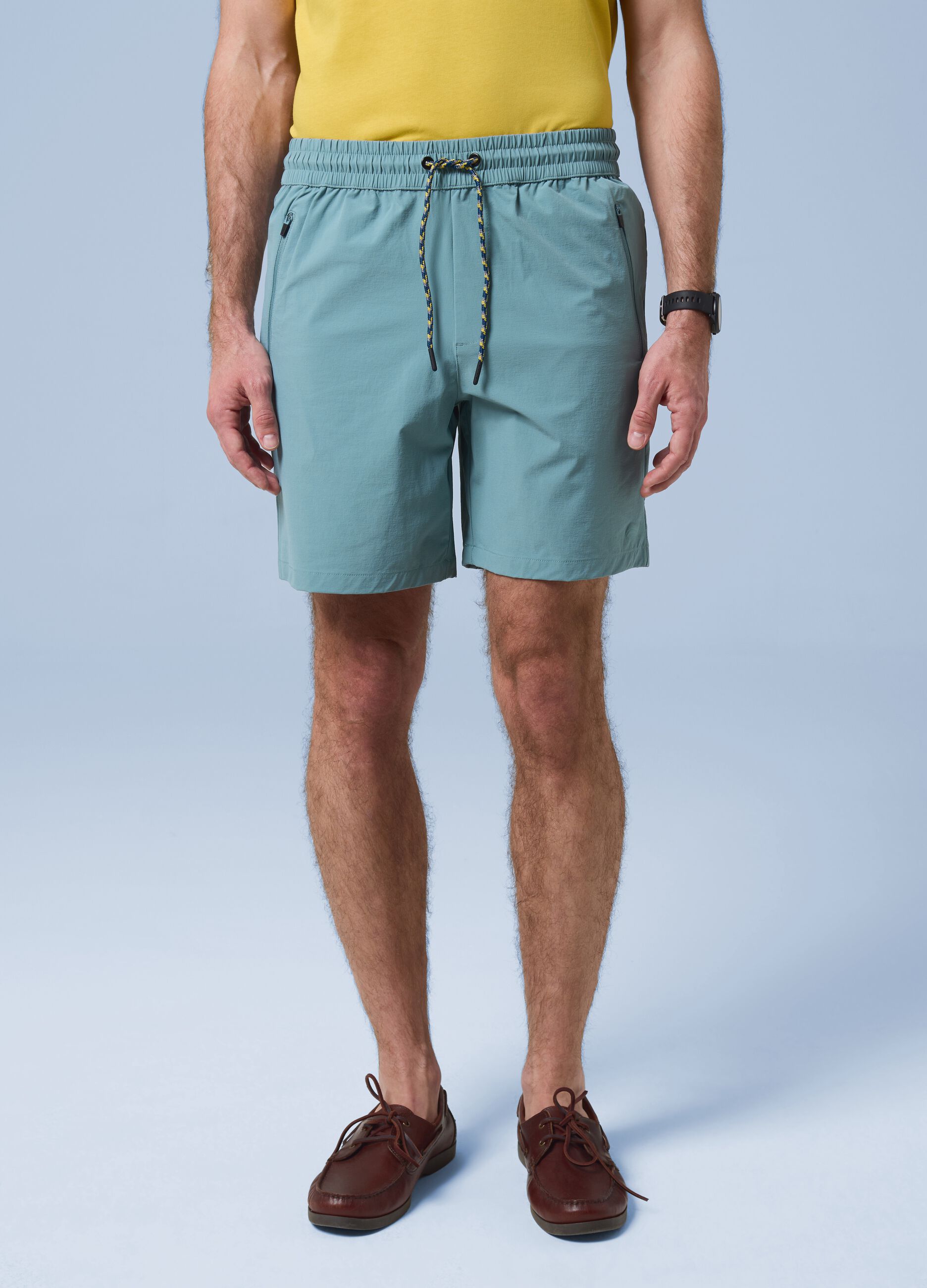 Green ALTAVIA SAILING shorts in stretch fabric