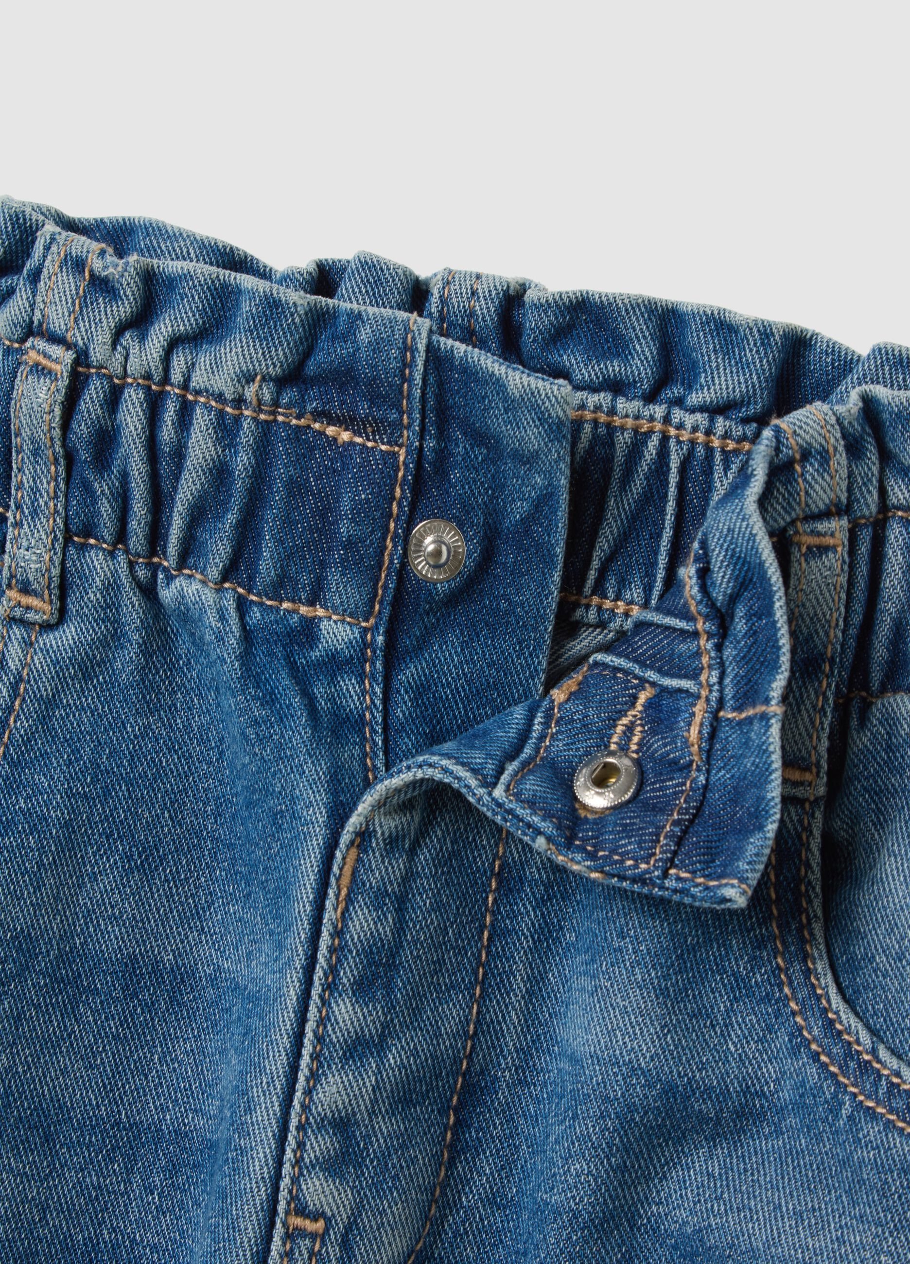 Girls' regular fit blue denim jeans