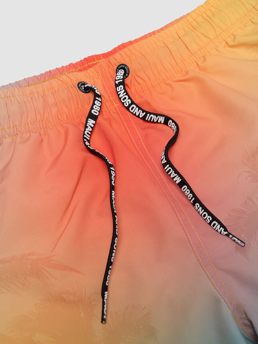Boys&rsquo; multicolour ombr&eacute; swim shorts with tropical print_3