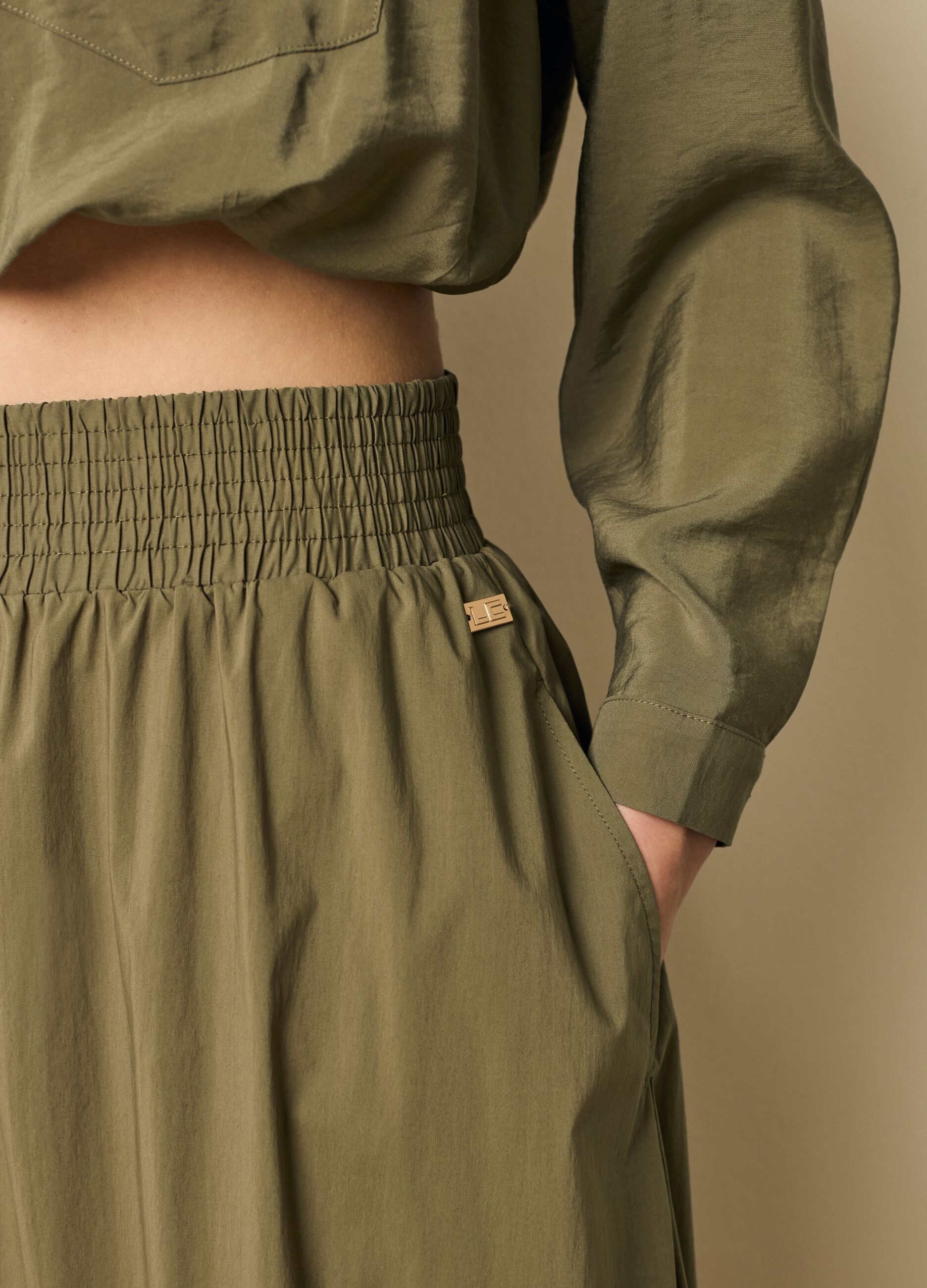 Long skirt with high waist