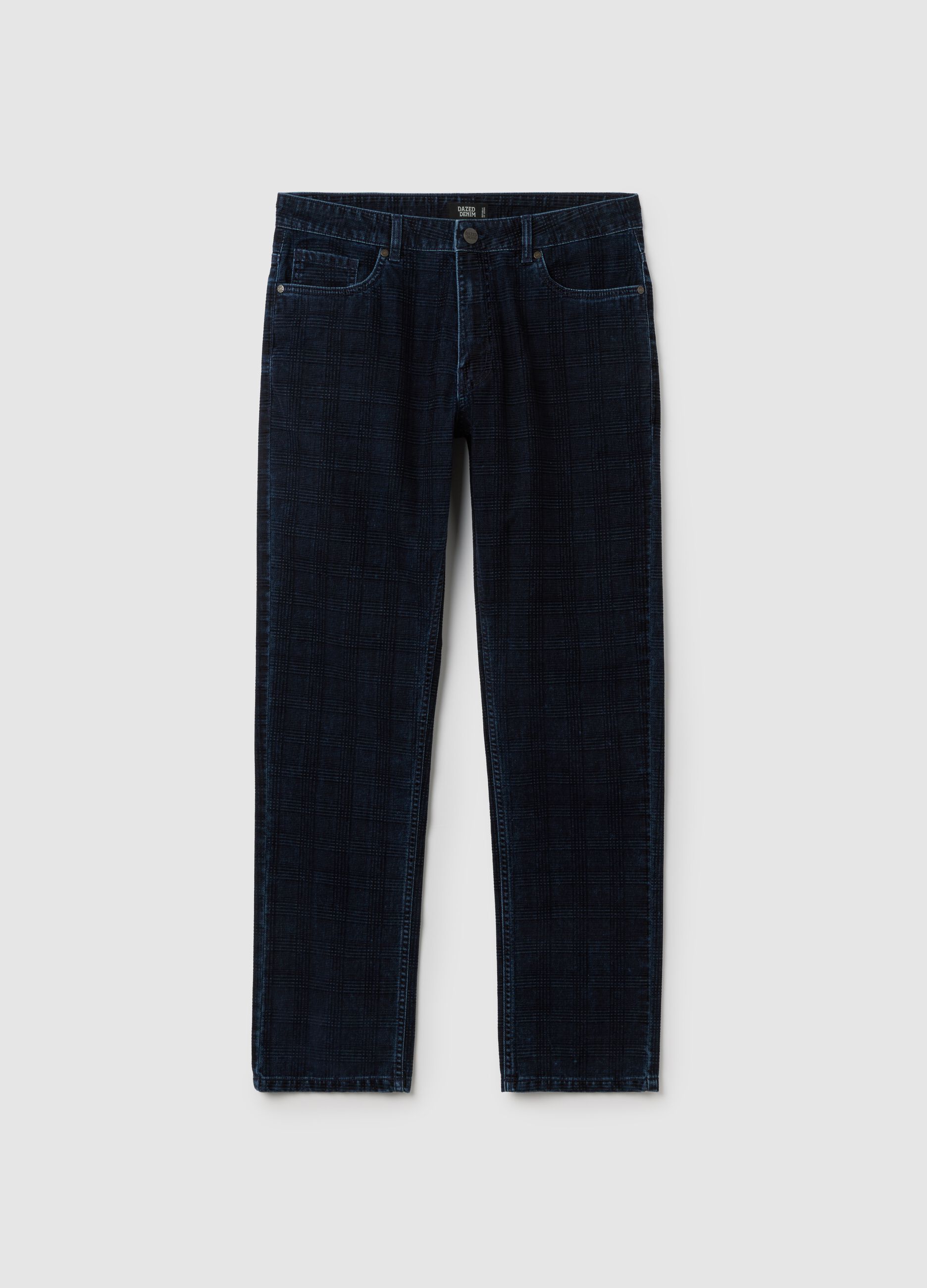 Jeans in puro cotone blu regular fit