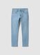 Light blue slim-fit stretch cotton jeans_3