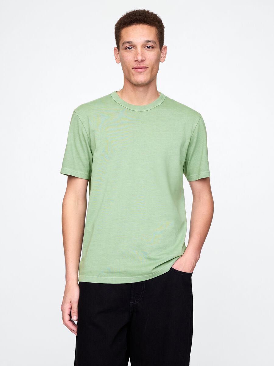 Gap Green Short Sleeve Cotton T-Shirt_0