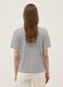 Blue pure cotton striped T-shirt_3