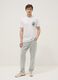 White pure cotton T-shirt with graphic print, regular fit_0