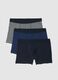 Tripack multicolour stretch cotton boxer shorts regular fit_0
