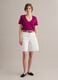 Purple pure cotton V-neck T-shirt regular fit_1
