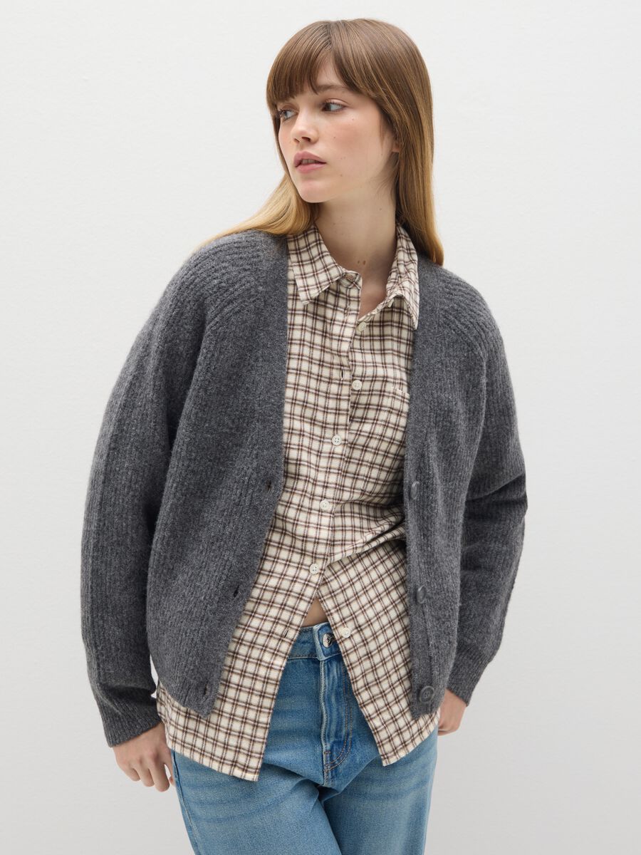 Stretch Grey Cardigan_0