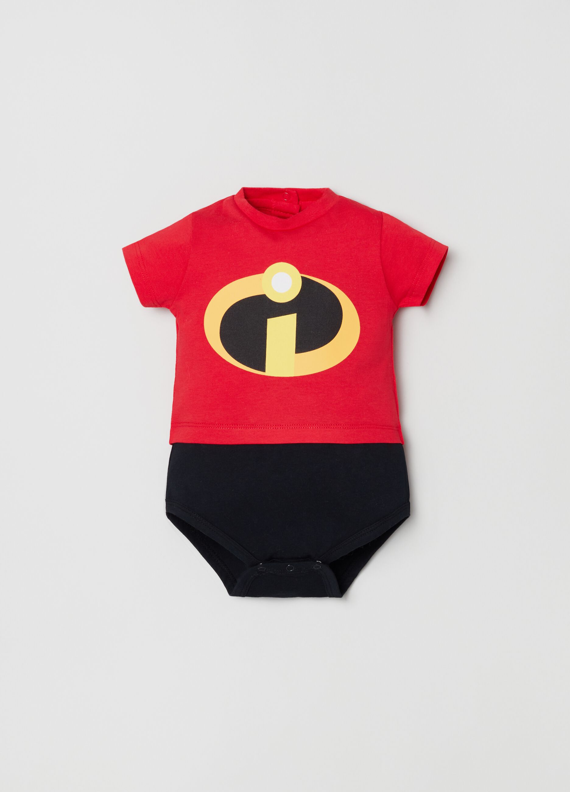 Body in cotone Disney Baby Gli Incredibili Nero Rosso FAGOTTINO da
