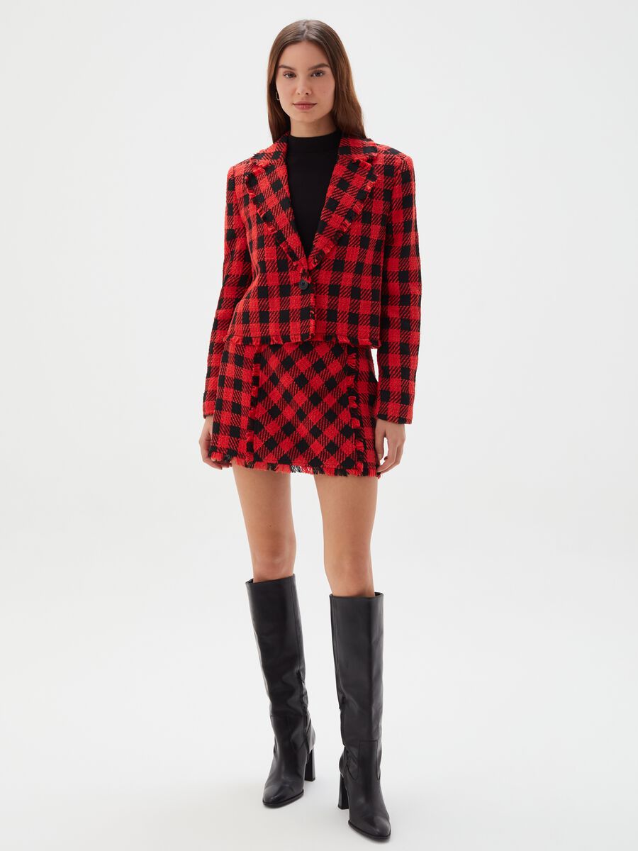 Minigonna in tweed fantasia check_0
