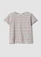 Multicoloured striped pure cotton short-sleeved T-shirt, regular fit_4