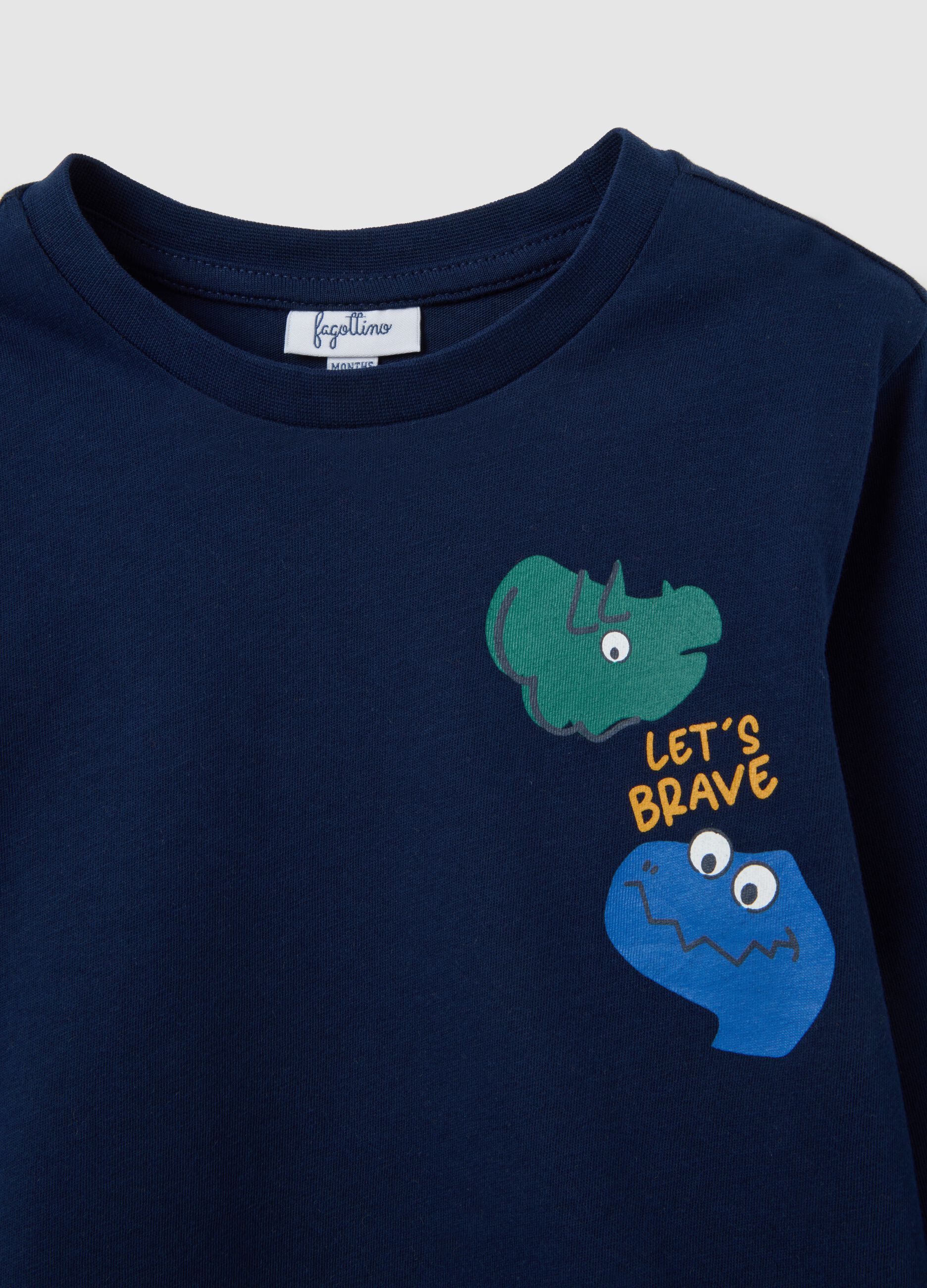 Blue Long-Sleeve Cotton Shirt