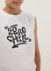 White organic cotton vest top with print_2
