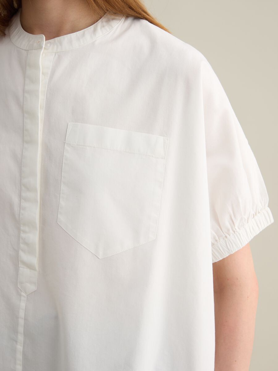 White Cotton Oversized Shirt_2
