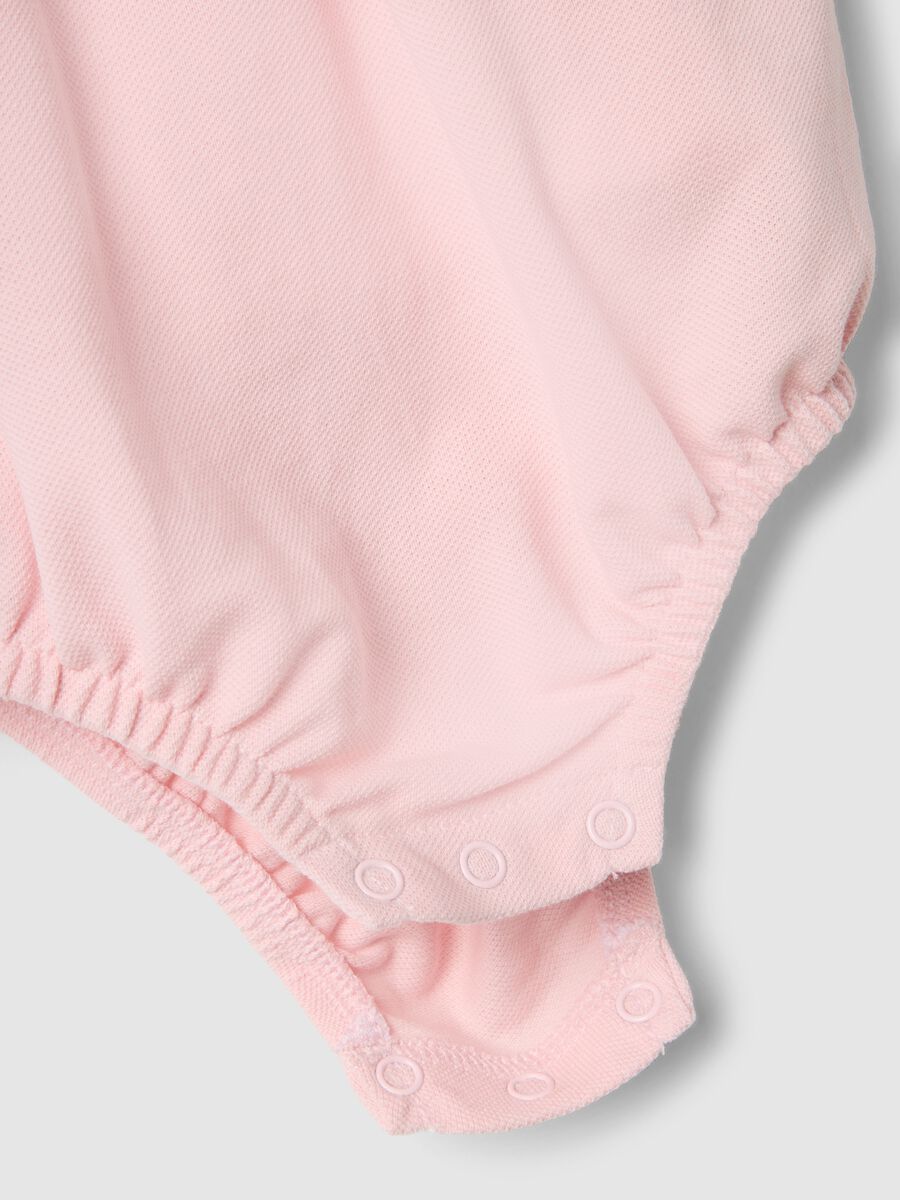 Newborn Girl's Multicolour Pure Cotton Overall T-shirt Set_2