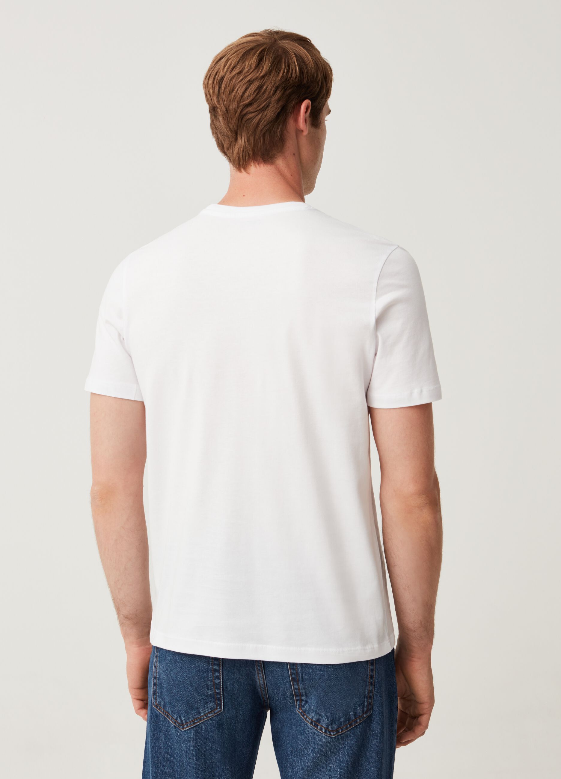 T-shirt girocollo in cotone_2