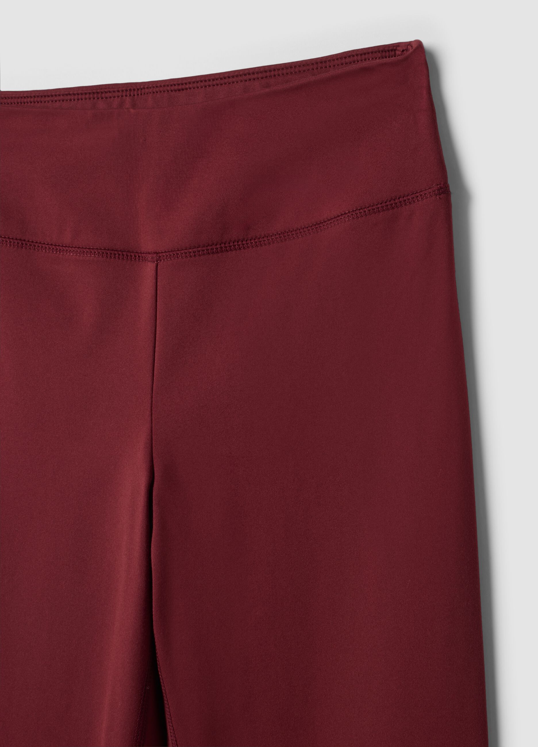 Red flared leggings in breathable stretch fabric ALTAVIA STUDIO